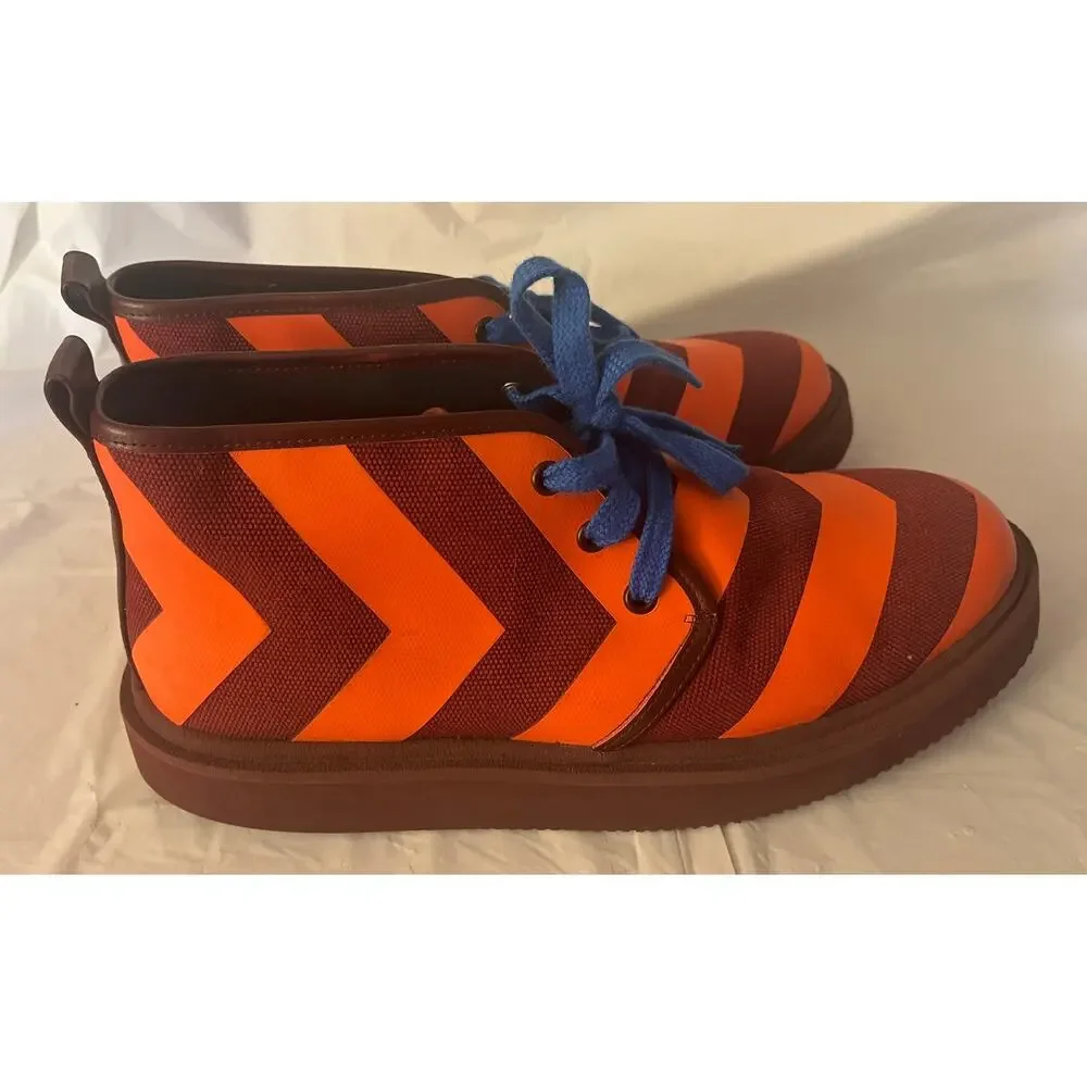 UN United Nude Geo Desert Boots Shoes - Orange/Maroon Size: 43 - Excellent